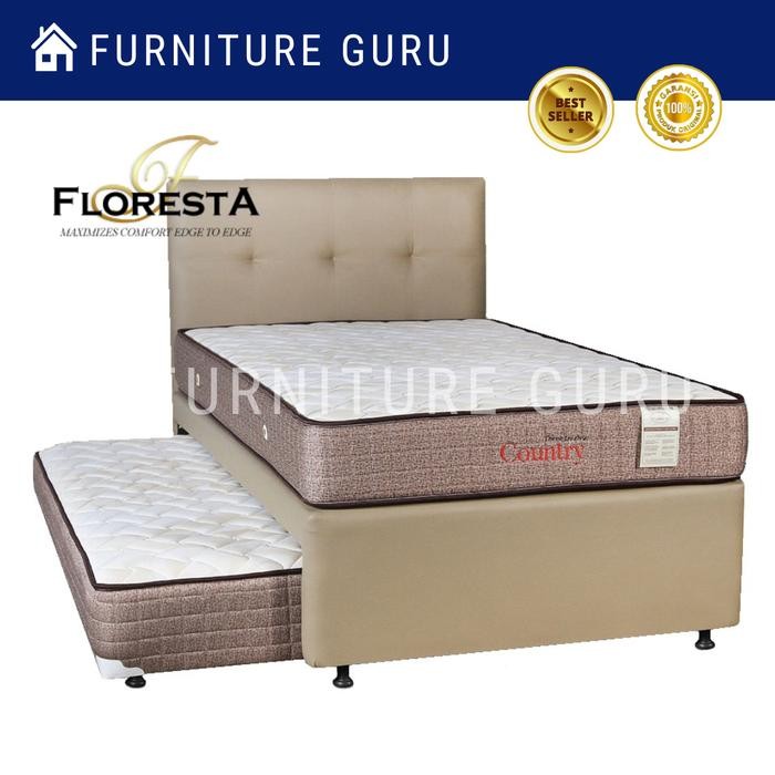 Floresta Springbed 3In1 Country Kasur Susun Anak Full Set