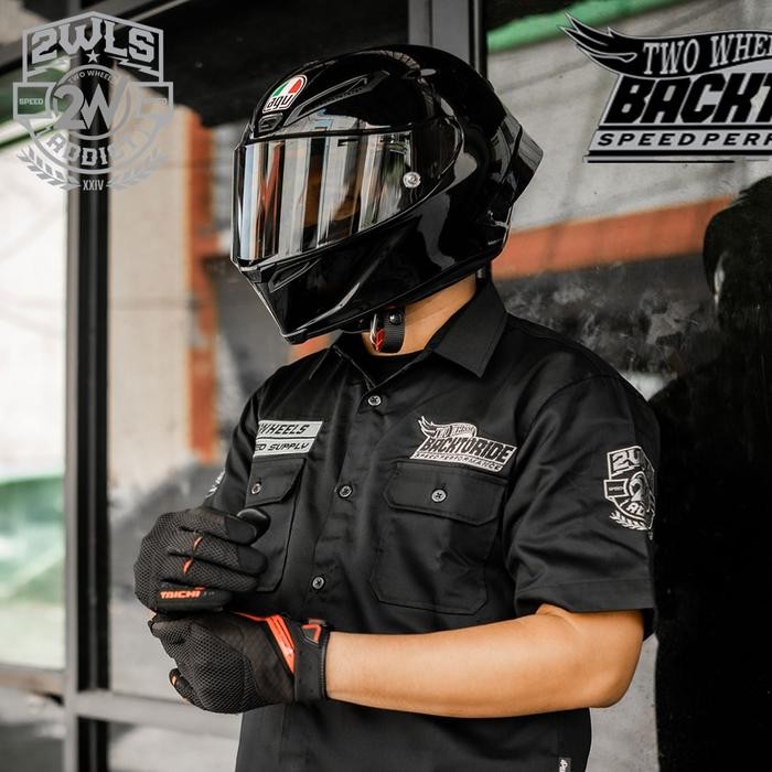 Kemeja Motor Two Wheels Workshirt BACK TO RIDE