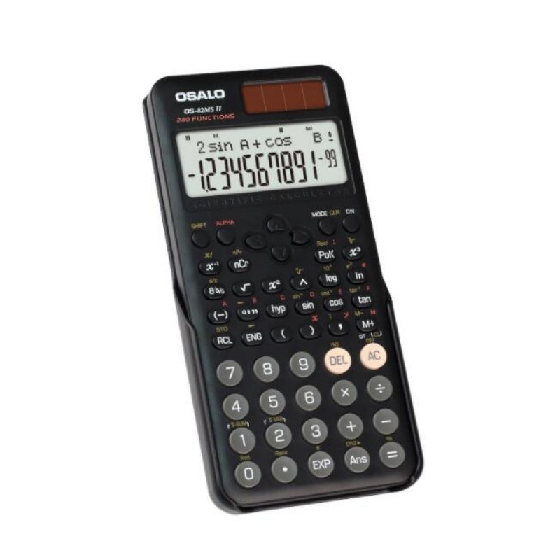 

240 Function Junior High School Student Function Science Calculator Plug Button Battery OS-82MS II