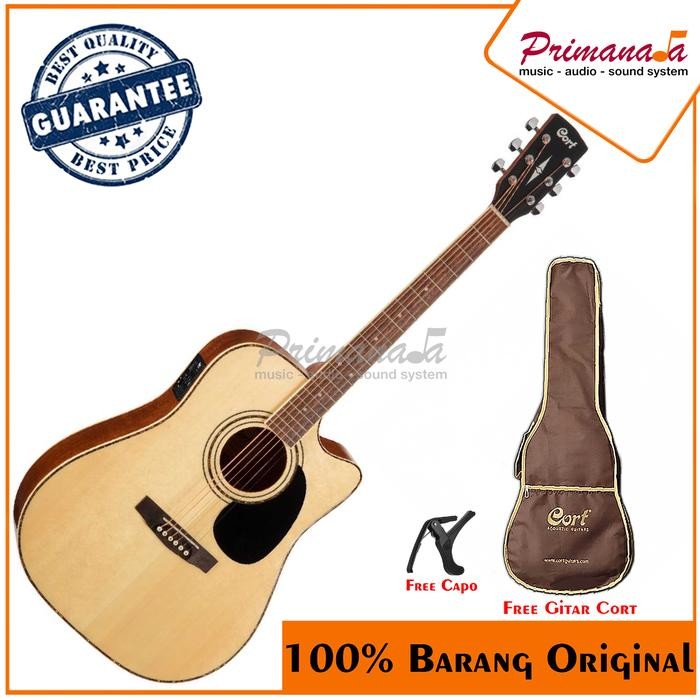 Cort Ad880 Natural Satin Gitar Akustik Elektrik