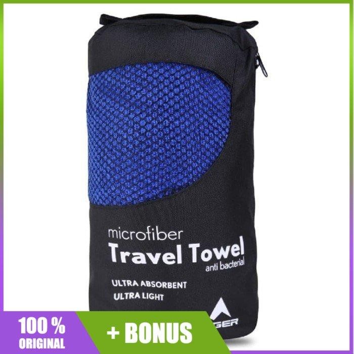 Handuk Eiger Travel Towel - Blue Biru 91000 3495 001 Original Bagus