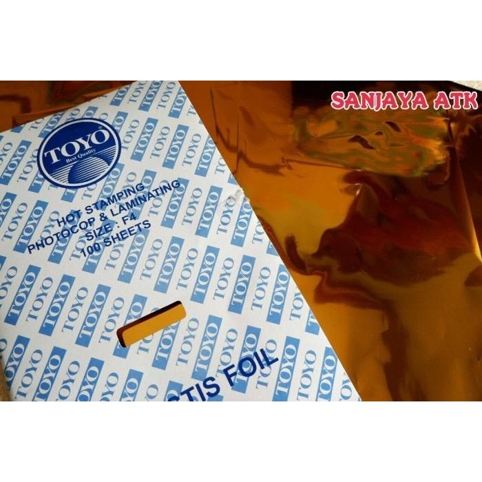 Toyo Foil Plastik Emas Hot Stamping Gold