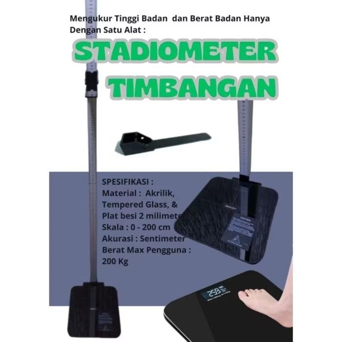 Stadiometer Timbangan / Stadiometer / Pengukur Tinggi Badan + Timbangan