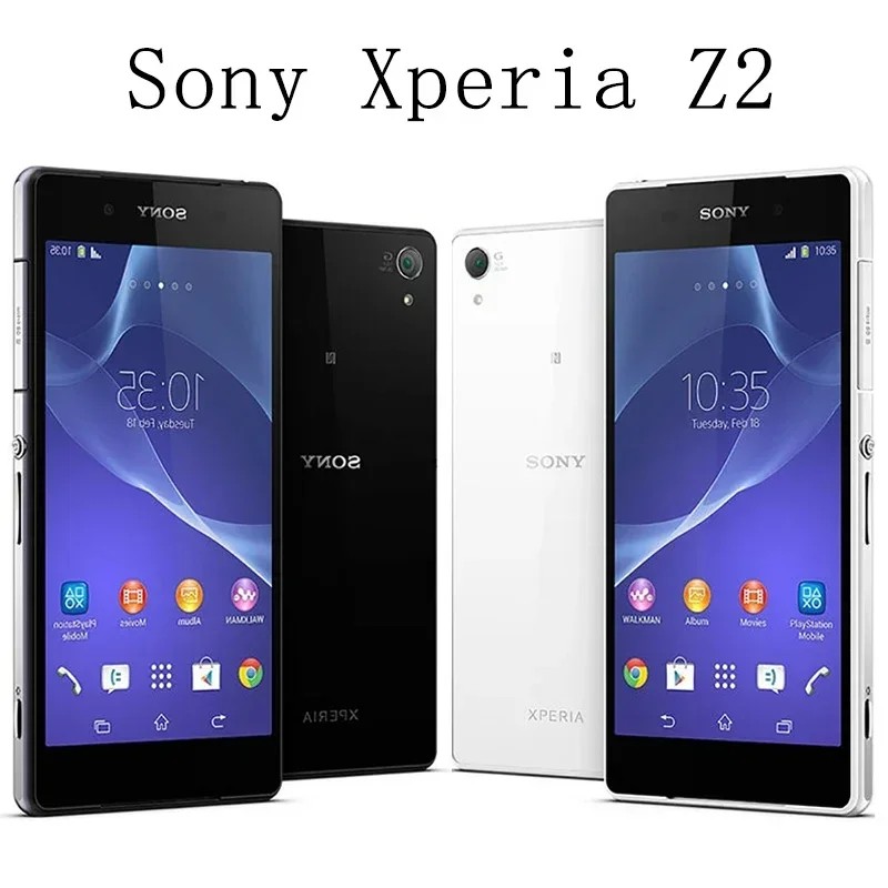 Unlocked Original  Sony Xperia Z2 D6503 3GB+16GB Refurbished Ericsson Xperia 20MP 5.2" CellPhone 3G 