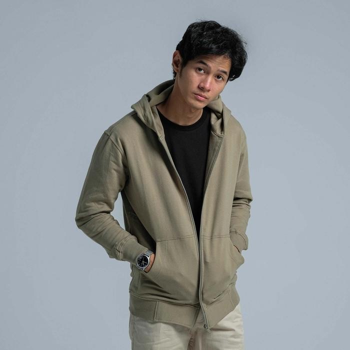 Outerwear Fit Unisex JB Hoodie Zipper Bary Olive