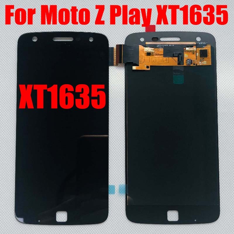 Super AMOLED For Motorola Moto Z Play XT1635 XT1635-02 LCD Display Panel Pantalla with Touch Screen 