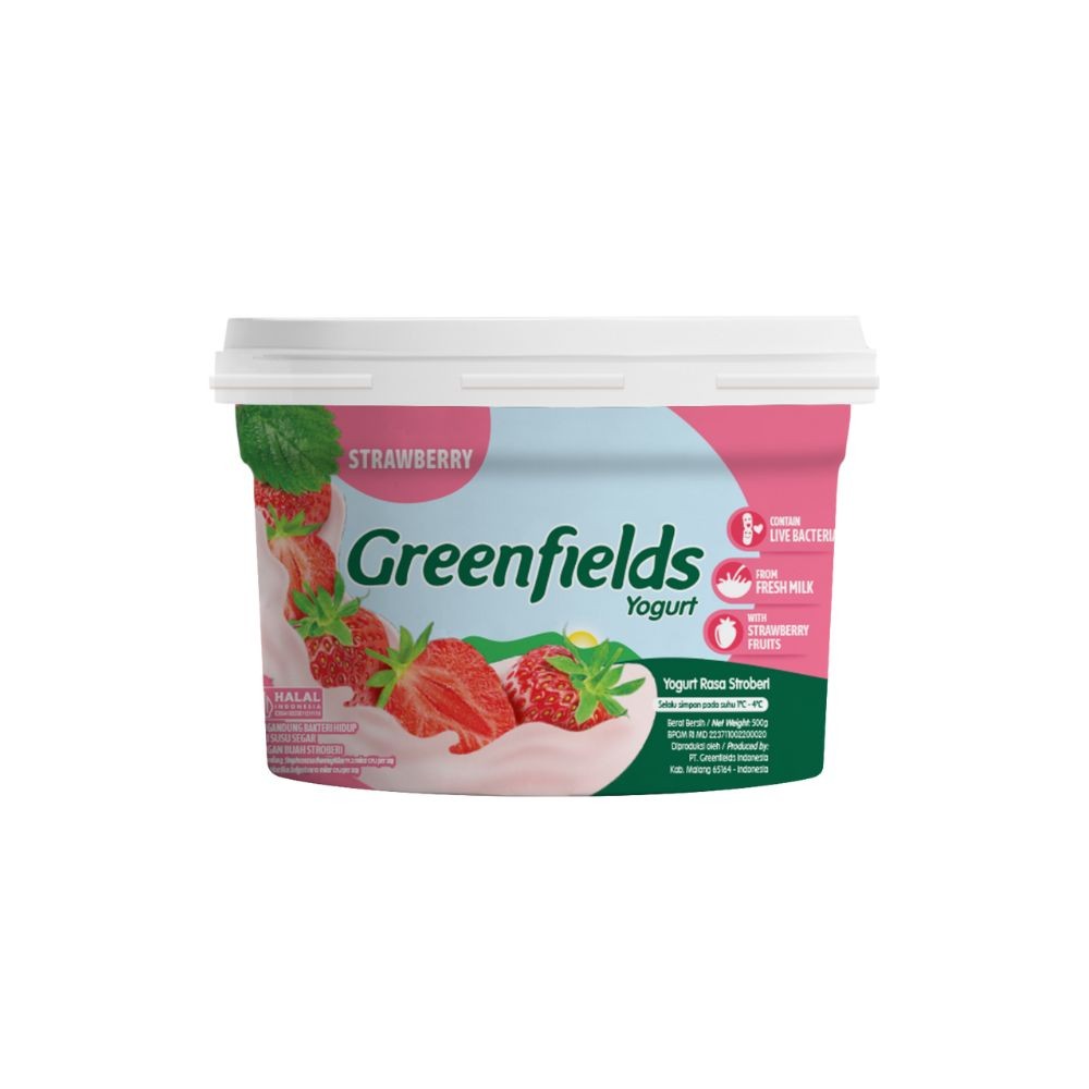 

Greenfields Stirred Yogurt Strawberry 500 gram