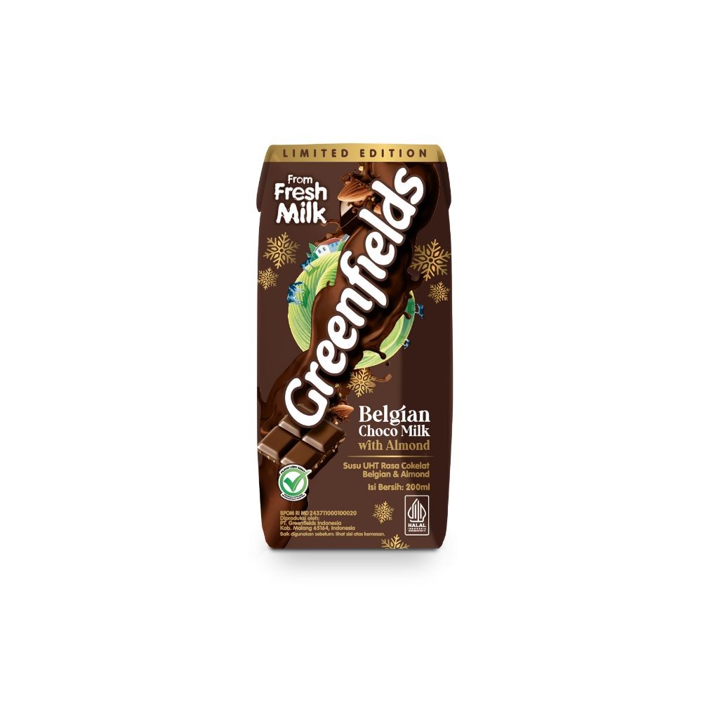 

Greenfields Susu UHT Belgian Choco Almond 200 ml