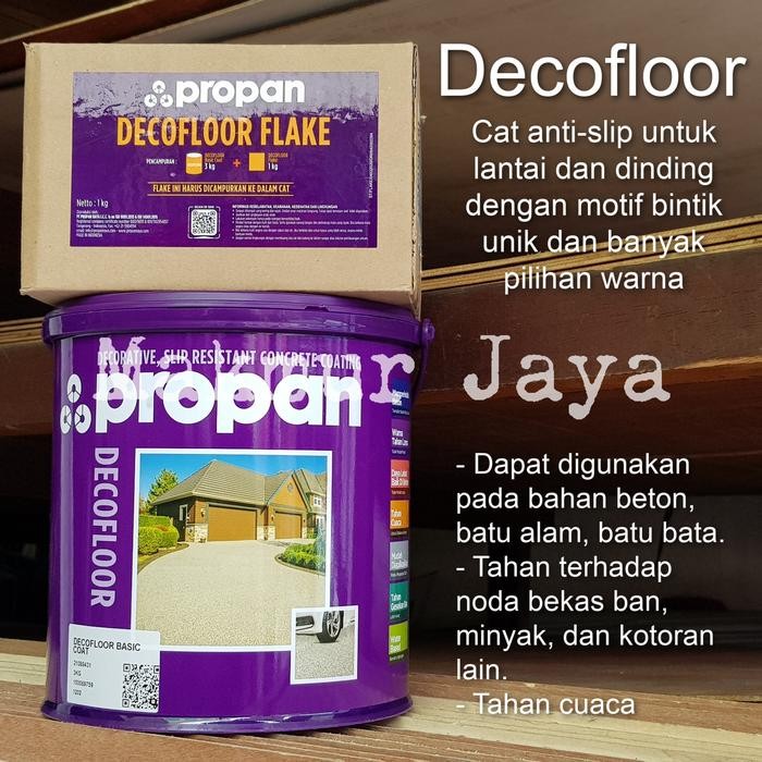 Propan Decofloor Cat Lantai Beton Trotoar Garasi Anti Slip 4Kg