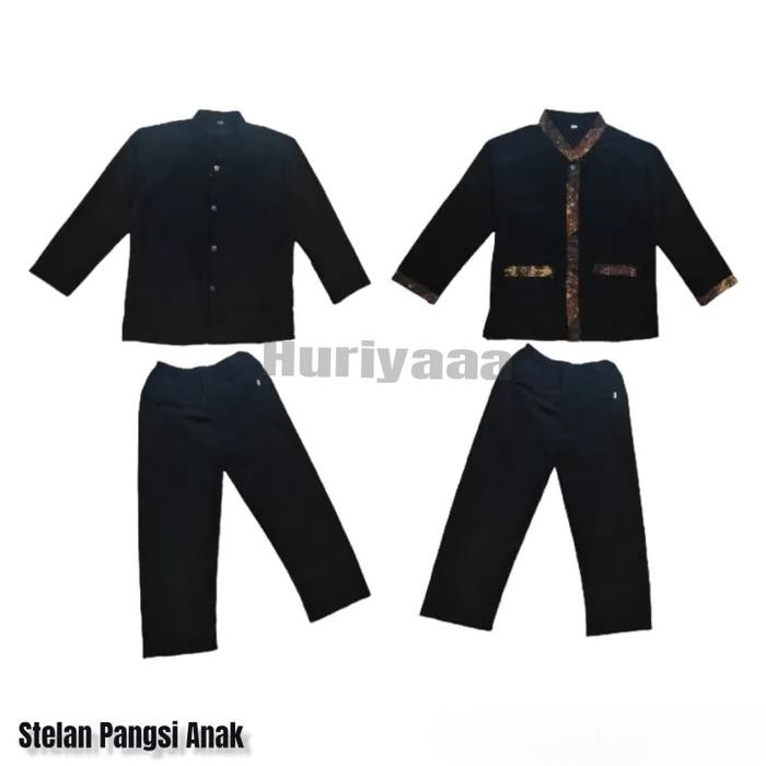 (Expert) Setelan Sekolah Pangsi Anak SD Batik Polos Sekolah TK SD Jumbo