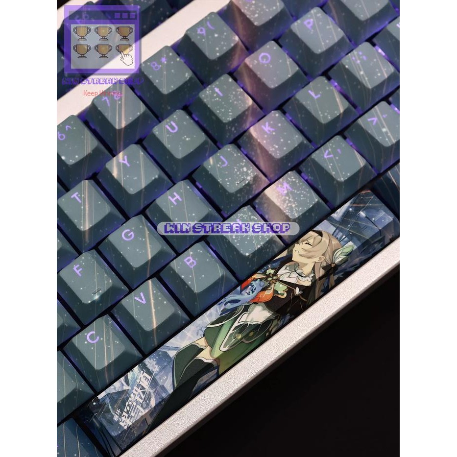 (Expert) Honkai Star Rail Keycaps - Firefly Honkai Star Rail Keycaps / Firefly Keycaps