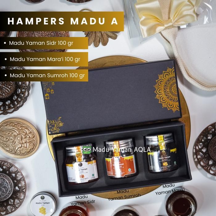 

HAMPERS MADU PAKET B (MADU HABBATUSSAUDA, MARAI, SUMROH) GIFT BOX