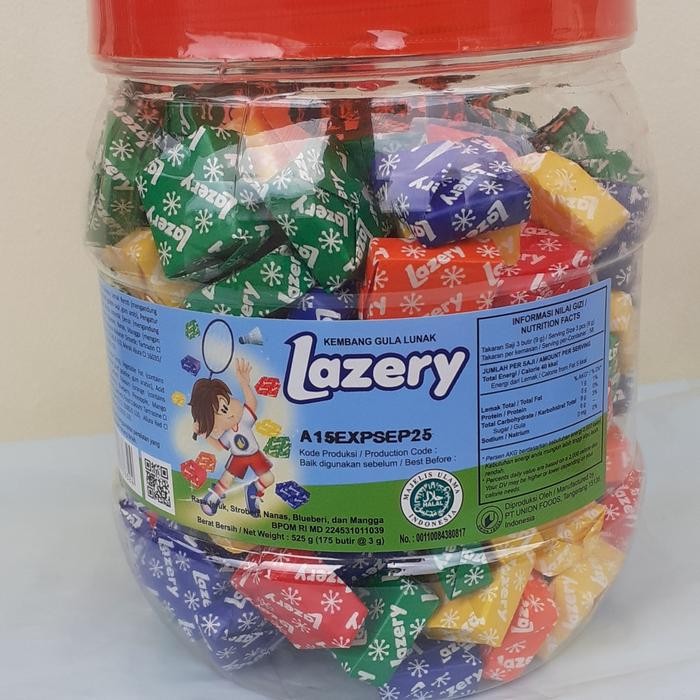 

PERMEN LAZERY FOLDWARP ASSORTED TOPLES ISI 175 pcs