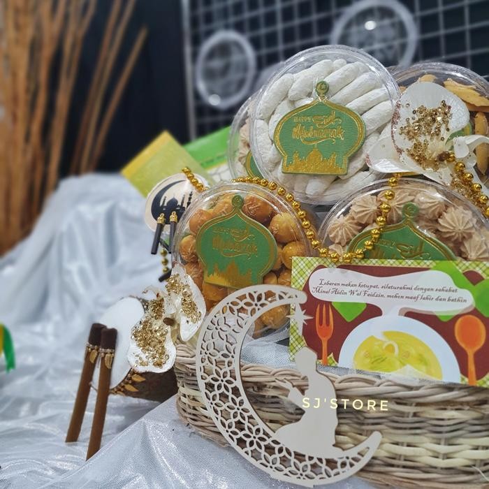 

Paket box hampers lebaran idul fitri kue kering toples