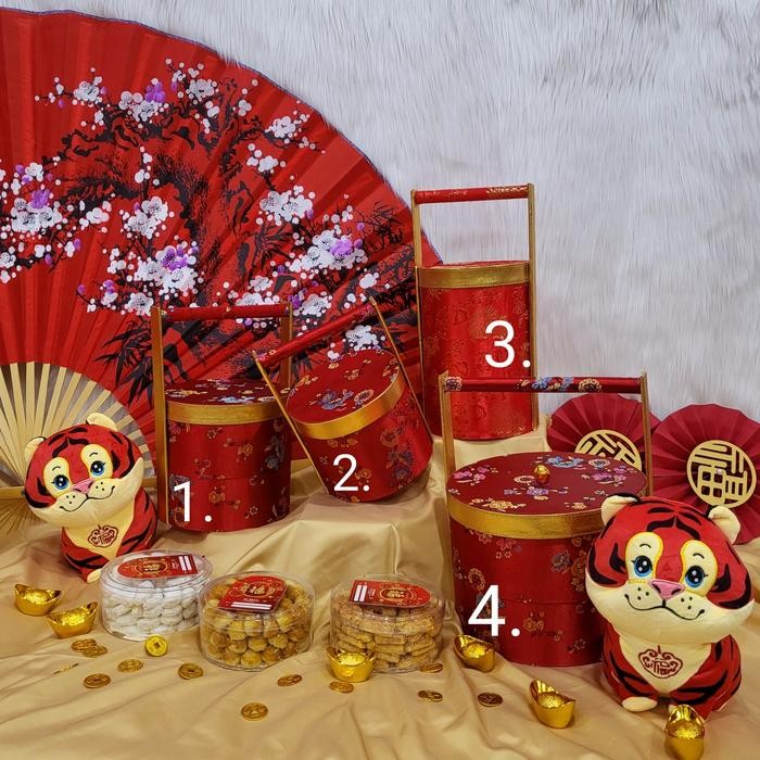 

Box kue imlek parcel murah bulat