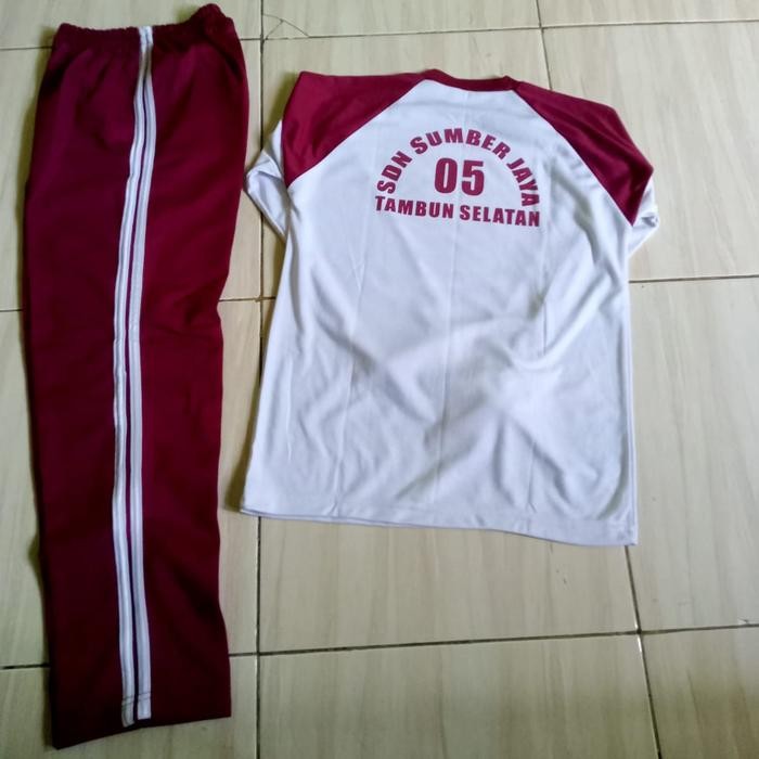 (Expert) Olahraga seragam SDN 05 Sumber Jaya setelan ready stock baju SD