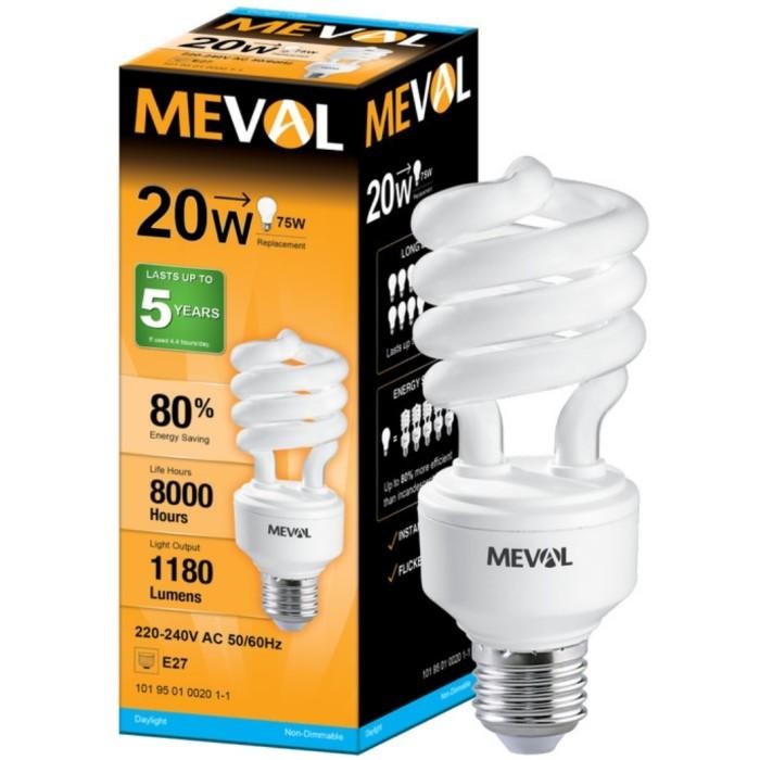 Expert MEVAL Lampu LHE Tornado Spiral 20W Cool Daylight