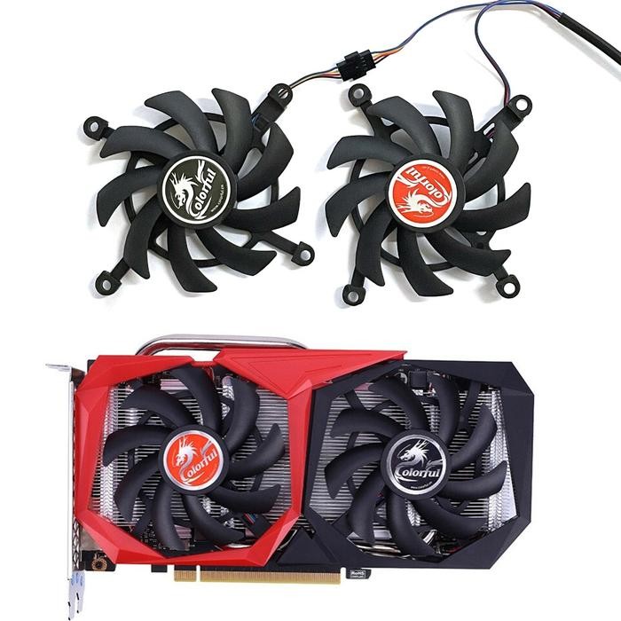 2pcs 4pin RTX 2060 2060Super GPU Cooler For Colorful Geforce