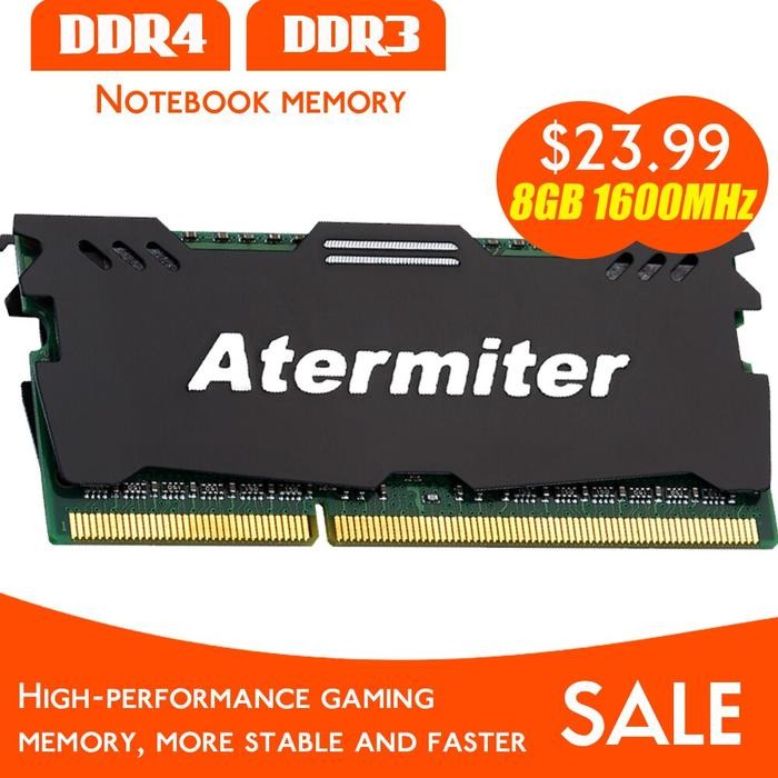 Atermiter DDR2 DDR3 DDR4 PC3 PC4 16GB 8GB 4GB 2GB Laptop Ram