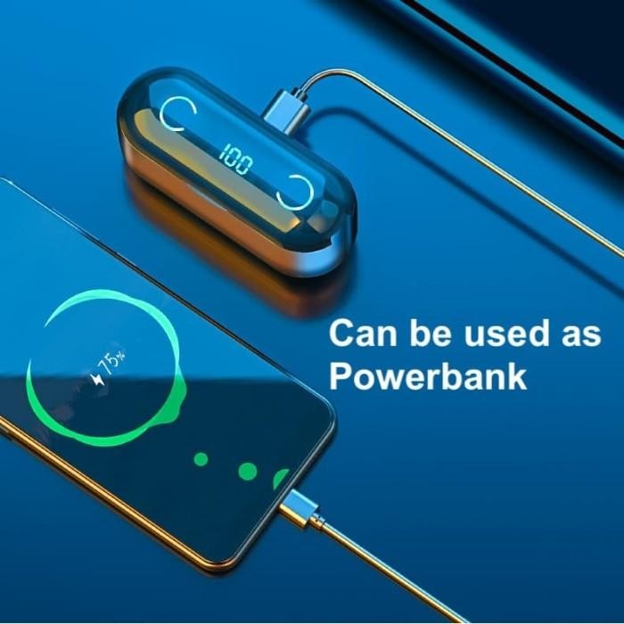 [Expret] Headset Wireless TWS F9-8 Bluetooth Earphone Hifi Sound Quality