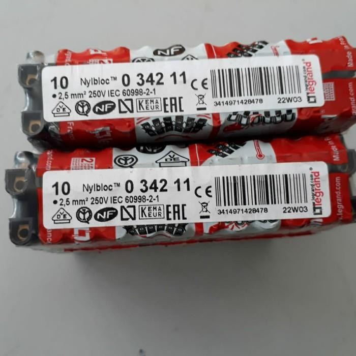 Expert Legrand Terminal Klustin / Krustin Kabel Konektor 2.5mm - 4 mm Hitam