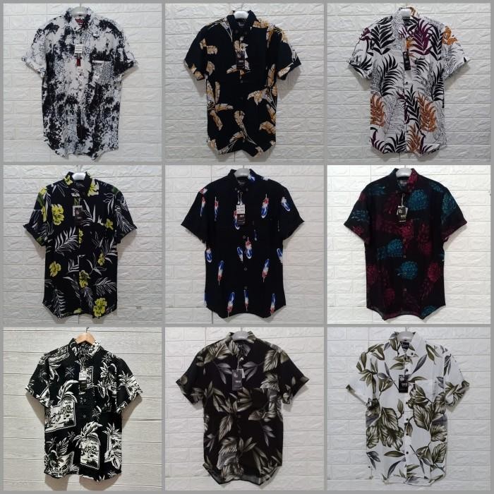 (Expert) Kemeja pantai Brand distro Surfing Hurley Lengan pendek Pria Murah