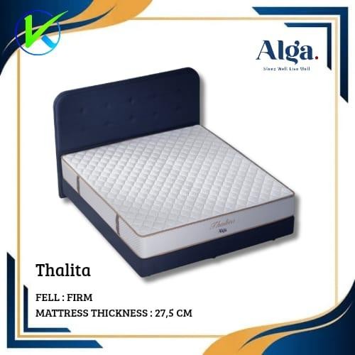 Springbed Alga Thalita Sandaran Lucas Fullset Ukuran 120X200