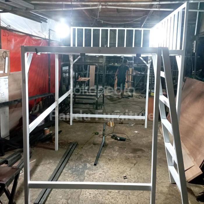Ranjang Tingkat Besi Custom Model Bongkar Pasang