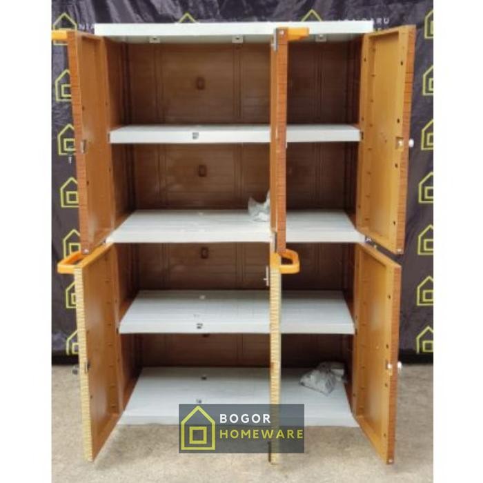(Khusus Bogor) Lemari Baju Plastik 3 Pintu Naiba Jersey 2224