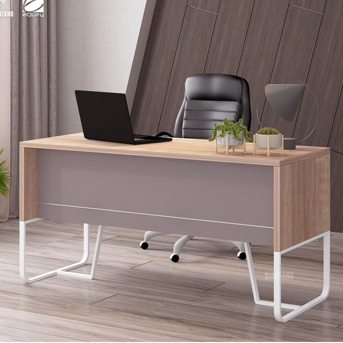 Meja Tulis Kerja Belajar Nimalis Kaki Besi Estetik 140Cm Bandung