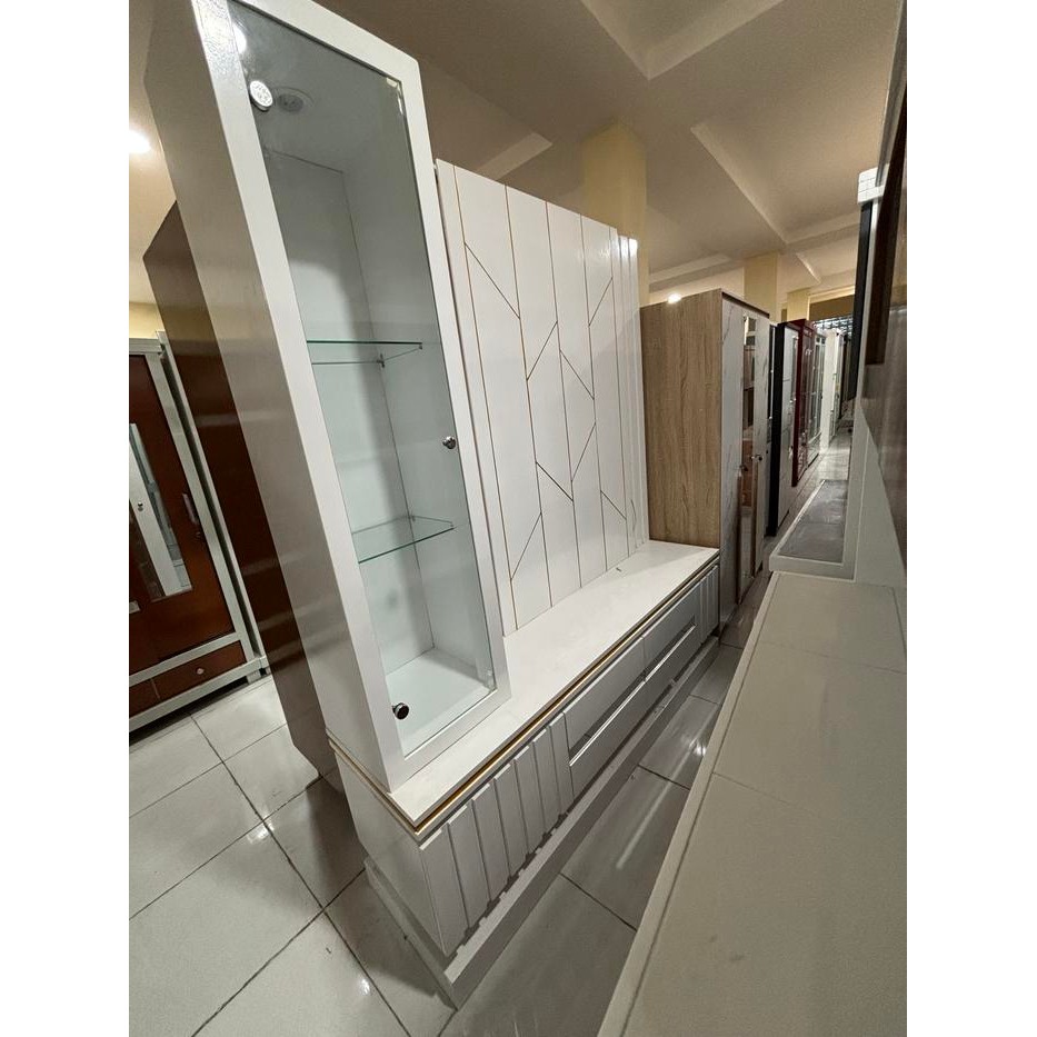 Bufet Tv Backdrop Tv Bupet Tv Partisi Ruangan Bupet Tv Murah Bupet Kayu