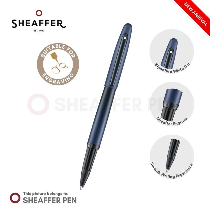 

Sheaffer VFM 9429 Matte Blue with Matte Black Trims Rollerball Pen