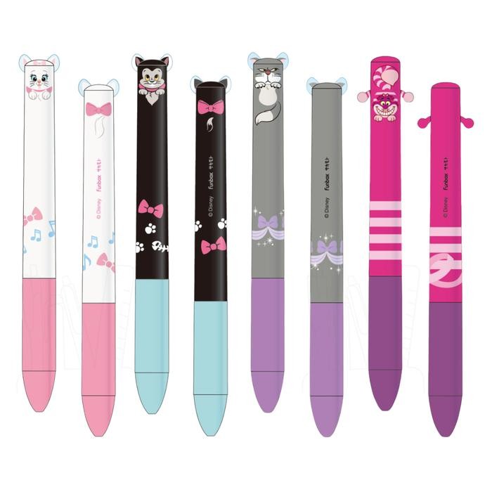 

Sakamoto Funbox MiMi Disney Animals Marie Cheshire Stitch Figaro 2 Color Ballpoint Ink Pen 0.7mm
