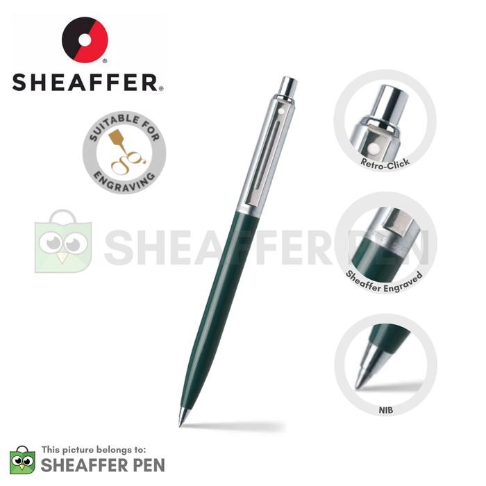 

Sheaffer Sentinel Green Ballpoint Pen with Chrome Trim Ballpoint