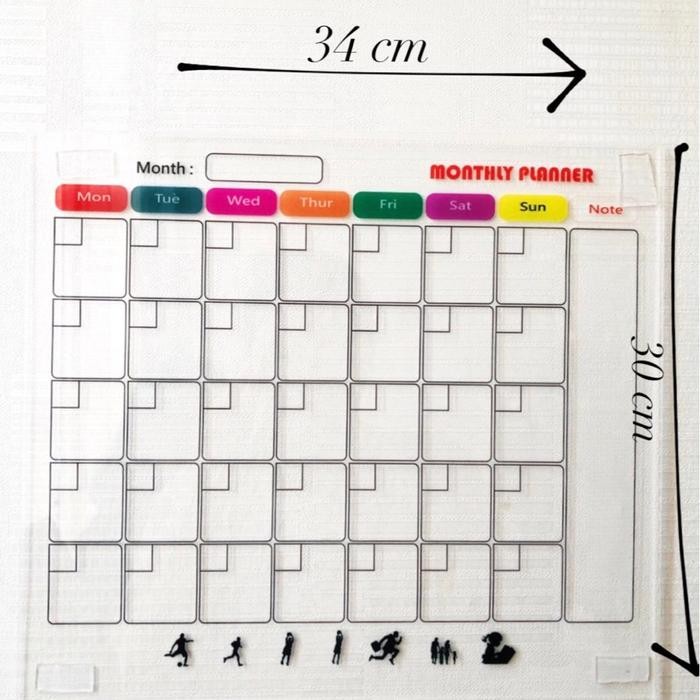 

Acrylic/Akrilik Monthly Planner/Weekly Planner/Daily Planner