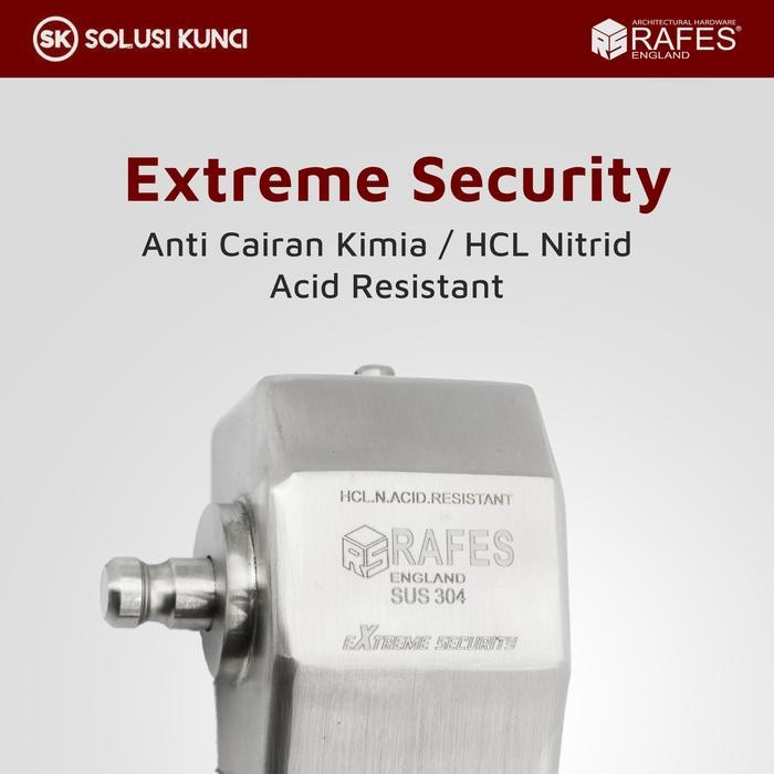 BEST GEMBOK PINTU FOLDING GATE RAFES ENGLAND SUS 304 ANTI POTONG (GKC 2181) TERMURAH