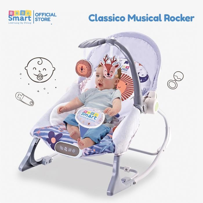 Bebe Smart Classico Musical Rocker - Bear
