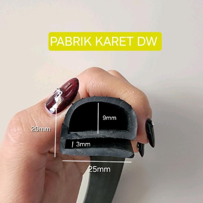 KARET PINTU KULKAS LIST E 27 mm KARET COLD STORAGE CHILLER LIST E 27MM