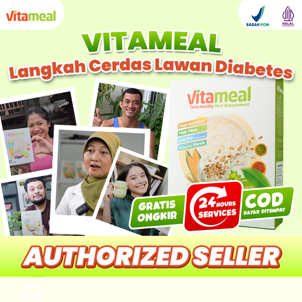 

Vitameal Top Seller vitamel vitamil sereal gula darah sehat nikmat aman FITAMIL HIPERTENSI
