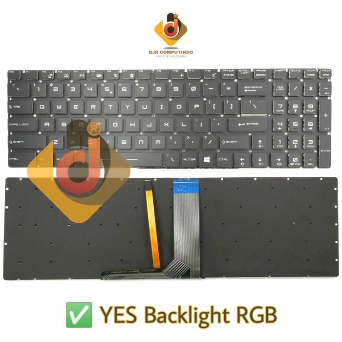 Keyboard MSI PE70 PE72 PE60 PE62 GE63 GE72 GE73 GE73VR GT73 GT73VR RGB