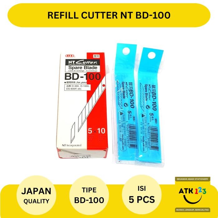 

AT Isi Cutter / Refill Cutter / Pisau Cutter Merk NT BD-100 ASLI!!!