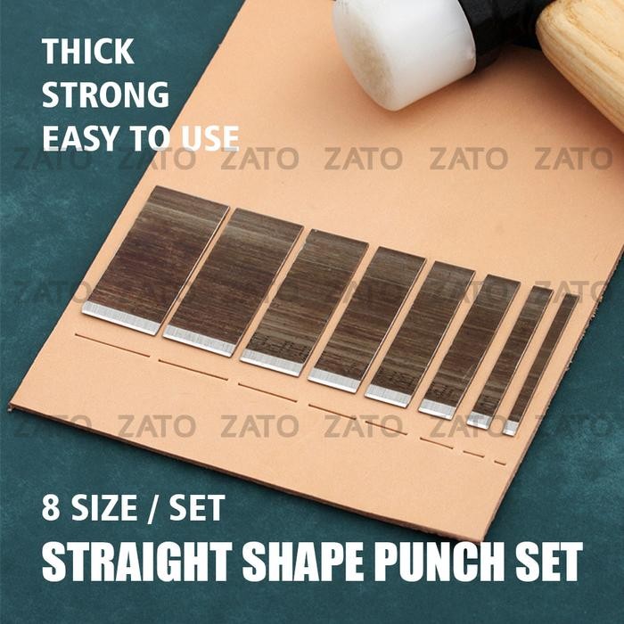 

AT STRAIGHT SHAPE PUNCH SET - pisau pon - leather tools