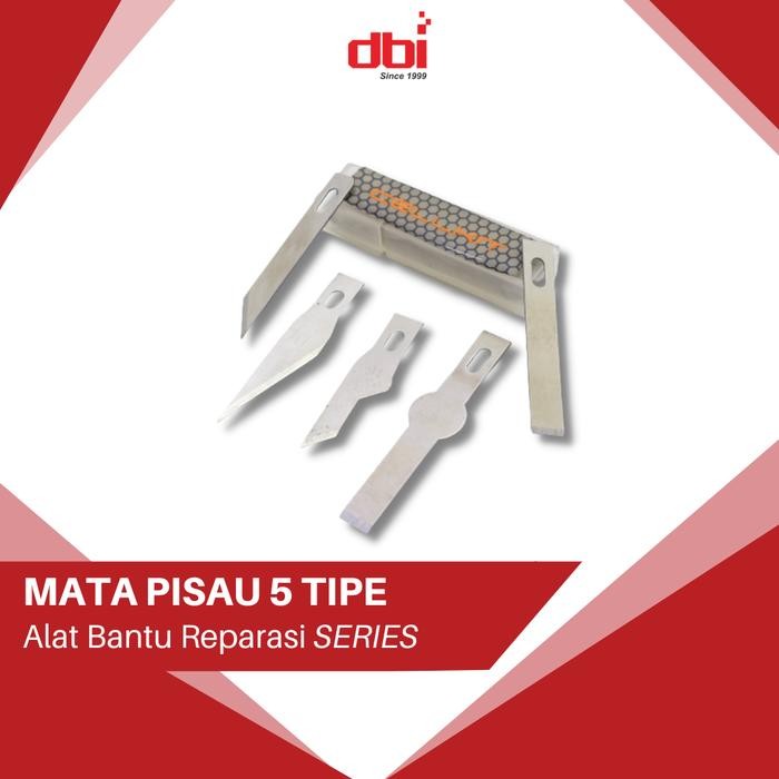 

AT Refill Knife Art Pen Cutter Pisau Hobby CELLKIT-Isi 5 (01,04,11,16,17)