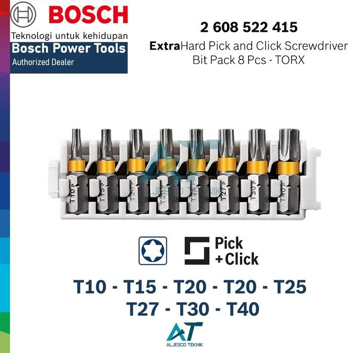 BOSCH MATA OBENG TORX SET 25MM - PICK & CLICK