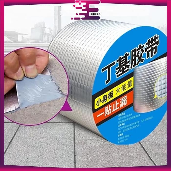 

AT Lakban Anti Bocor Super Kuat Alumunium Foil Lem Talang Alumunium