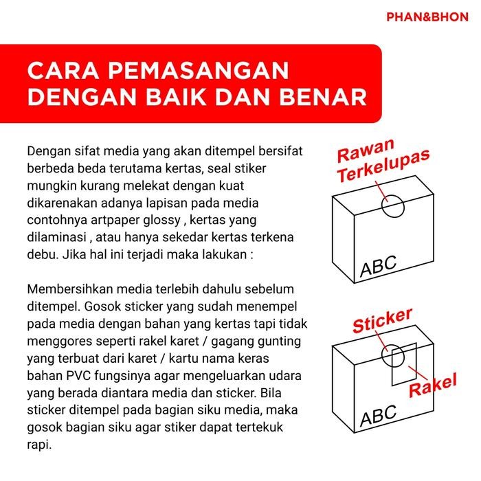 

AT [500PCS/Roll] Stiker Label Segel Bening Bulat Transparan Clear Sealing Sticker