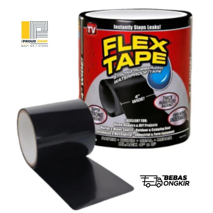 

AT FLEX TAPE Selotip Isolasi Ajaib Tahan Air Super Kuat ORIGINAL 150cm