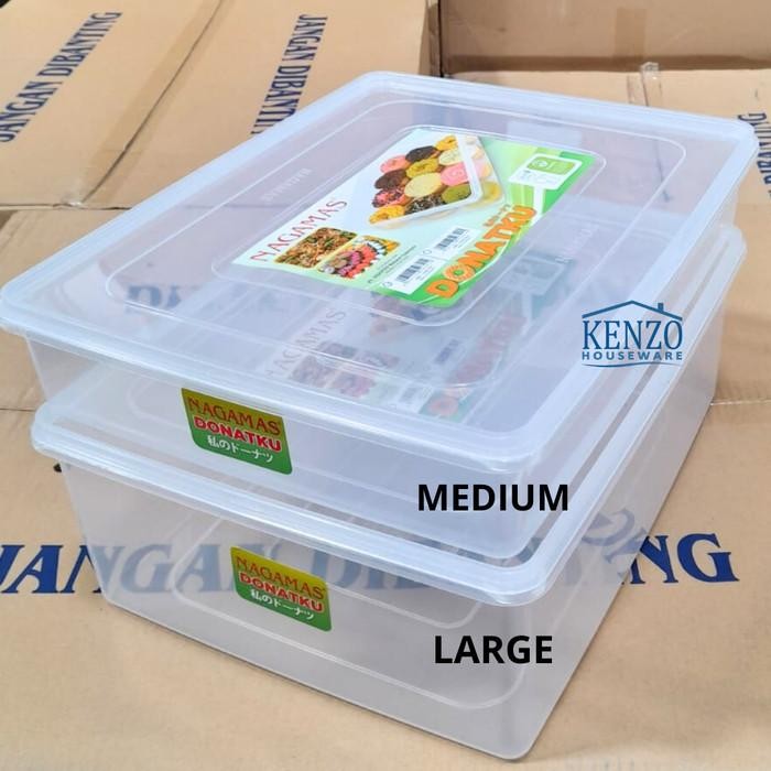 (Expert) Toples Wadah Tempat Donat Plastik Kue Donat Serbaguna SHINPO JUMBO