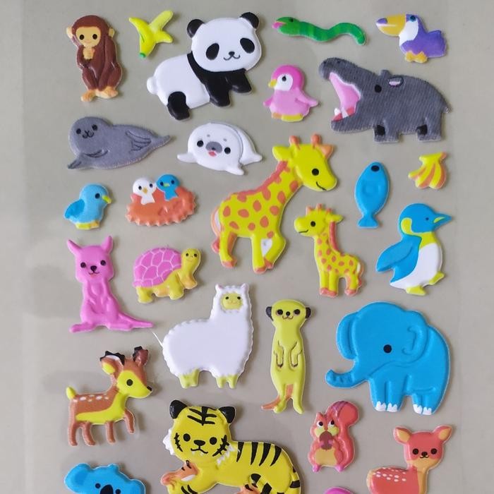 

AT Stiker timbul ANIMALS #5