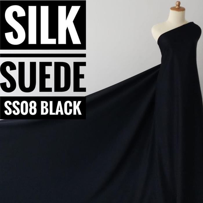 

AT Kain Meteran Silk Suede SS08 Black (0.5M) .